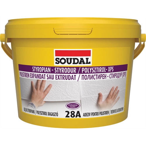 Soudal 28A oldószermentes polisztirol ragasztó 5kg